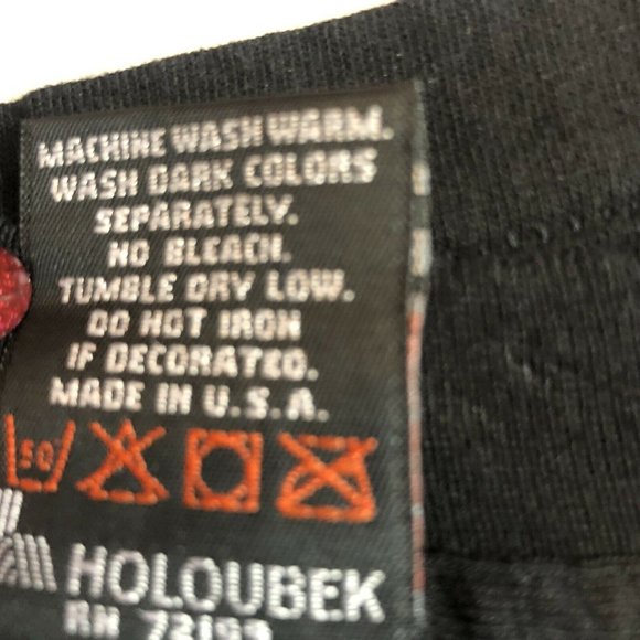 Vtg Harley Davidson Graphic Tshirt Embroidered Eag - Picture 9 of 10